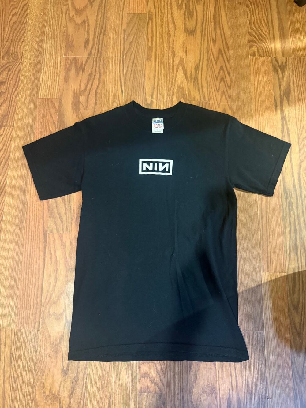 90s Nine Inch Nails shadow print Back Size Small